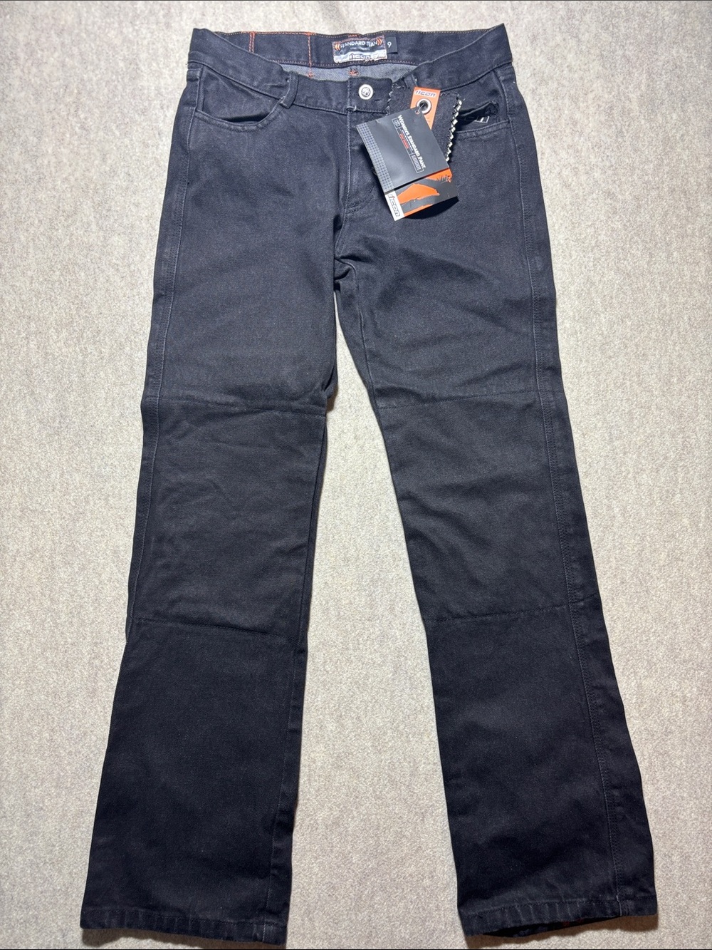 Women’s Icon Motorcycle Standard Jeans Denim Street Riding Pants Size 9 (14)